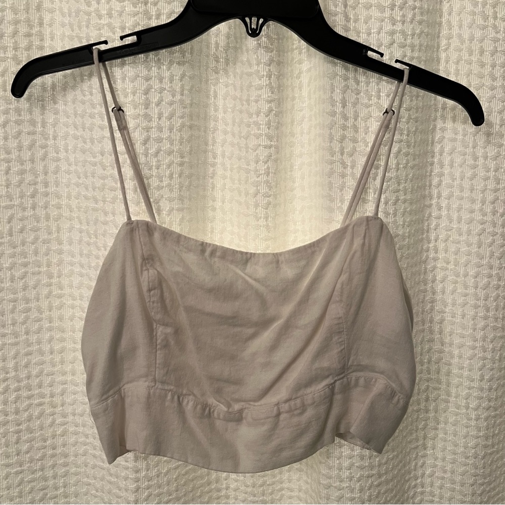 Linen Crop Top